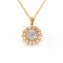 GARGANTILLA "CUASAR" 32-DIAMANTES Talla/Redondo 0.40ct 3.3gr. 42cm. ORO AMARILLO/BLANCO 18K