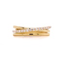 ANILLO “AXIS“ 21-DIAMANTES 0.20ct 3.8gr. ORO AMARILLO 18K