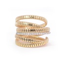 Anillo BUNDLES DIAMANTES-0.15ct GVS ORO 8.0gr. AMARILLO/BLANCO 18K