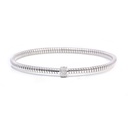 Brazalete BASIC Diamante-0.10ct GVS 7.5gr. ORO BLANCO 18K