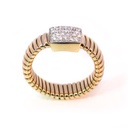 ANILLO KdiK ‘BUNDLES’ DIAMANTES-0.27ct GVS 7.0 ORO AMARILLO/BLANCO 18K