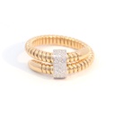 ANILLO BASIC DIAMANTES-0.15ct GVS 4.6 ORO AMARILLO/BLANCO 18K