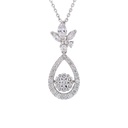 GARGANTILLA CON DIJE 33-DIAMANTES Talla/Brillante 0.62ct, 1-DIAMANTES Talla/Marquis 0.14ct, 3.9gr. ORO BLANCO 18K