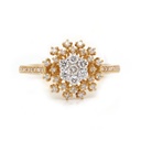 ANILLO “CUASAR” 49-DIAMANTES Talla/Brillante 0.45ct 3.67gr ORO AMARILLO 18K