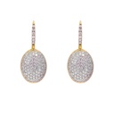 ARETES NANIS CILIEGINE DIAMANTES-1.26ct. GVS 5.7gr. ORO AMARILLO/BLANCO 18K  