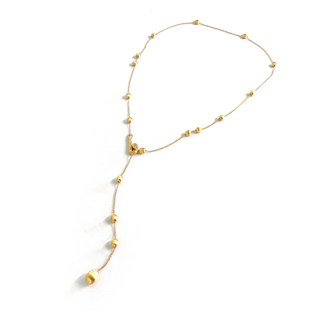 GARGANTILLA NANIS SOFFIO DIAMANTE-0.08ct GVS 55cm 5.2gr. ORO AMARILLO 18K