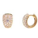 ARRACADAS PAVE 80-DIAMANTES IDEAL-1.47ct GVS 13mm 5.5gr. ORO AMARILLO 18K