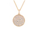 Garg c/Dije PAVE DISCO-18.4mm 62-Diamantes LOVESTONE 1.73ct GVS 9.2gr. 40/45cm. ORO AMARILLO 18K 