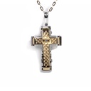 CRUZ UOMO TRACE OA/OB 36X23MM 12.50 18K 