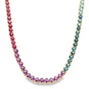 Gargantilla BRUMANI Eternity Colors DIAMANTE-0.004ct MULTI/GEMAS 21.1gr 40cm ORO AMARILLO 18K