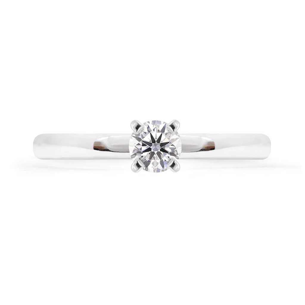 [CYC] Anillo de Compromiso SoloMia con un diamante natural Corte Ideal Original 1/3ct VS2/I en oro blanco 18K