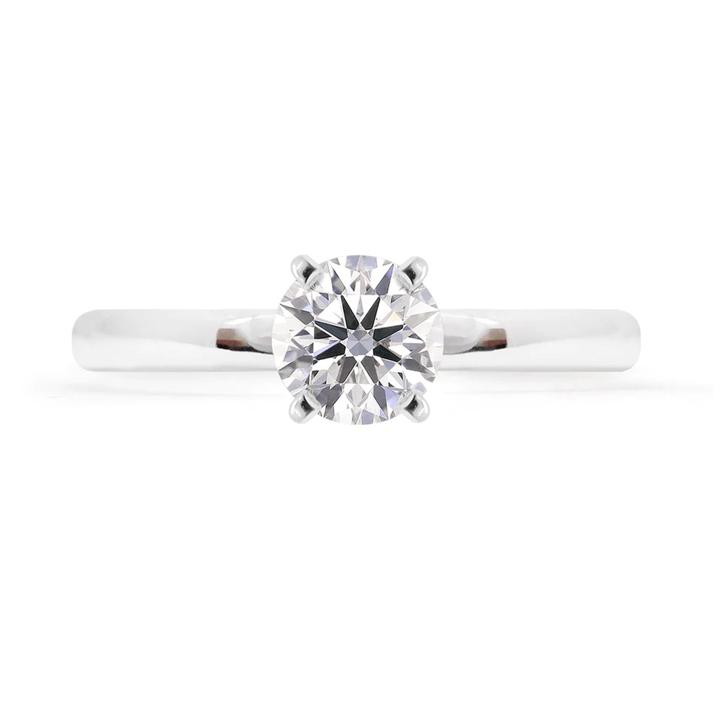 [CYC] Anillo de Compromiso SoloMia con un diamante natural Corte Ideal Original 1ct VS2/I en oro blanco 18K