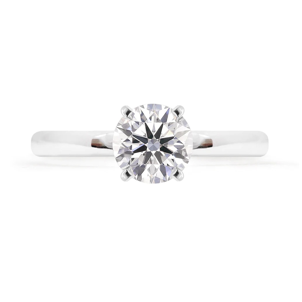 [CYC] Anillo de Compromiso SoloMia con un diamante natural Corte Ideal Original 1 1/3ct VS2/I en oro blanco 18K
