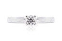 [CYC] Anillo de Compromiso Para Siempre con un diamante natural Corte Ideal Original 1/4ct VS2/I en oro blanco 18K