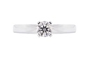 [CYC] Anillo de Compromiso Para Siempre con un diamante natural Corte Ideal Original 1/3ct VS2/I en oro blanco 18K
