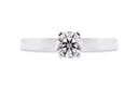 [CYC] Anillo de Compromiso Para Siempre con un diamante natural Corte Ideal Original 1/2ct VS2/I en oro blanco 18K