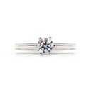 [CYC] Anillo de Compromiso Love con un diamante natural Corte Ideal Original 2/3ct VS2/I en oro blanco 18K