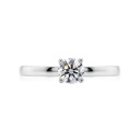 [CYC] Anillo de Compromiso Utopia con un diamante natural Corte Ideal Original 2/3ct VS2/I en oro blanco 18K