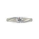 [CYC] Anillo de Compromiso Venus & Mars III con un diamante natural Corte Ideal Original 1/3ct VS2/I y adornado con 28 diamantes naturales 0.07ct en oro blanco 18K