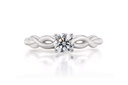 [CYC] Anillo de Compromiso Venus & Mars VII con un diamante natural Corte Ideal Original 1/3ct VS2/I en oro blanco 18K