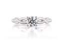 [CYC] Anillo de Compromiso Venus & Mars VII con un diamante natural Corte Ideal Original 1/2ct VS2/I en oro blanco 18K