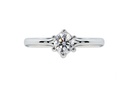 [CYC] Anillo de Compromiso Venus & Mars XI con un diamante natural Corte Ideal Original 1/3ct VS2/I en oro blanco 18K