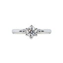 [CYC] Anillo de Compromiso Venus & Mars XI con un diamante natural Corte Ideal Original 1/3ct VS2/I en oro blanco 18K