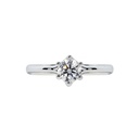 [CYC] Anillo de Compromiso Venus & Mars XI con un diamante natural Corte Ideal Original 1/2ct VS2/I en oro blanco 18K