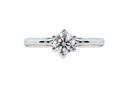 [CYC] Anillo de Compromiso Venus & Mars XI con un diamante natural Corte Ideal Original 1/2ct VS2/I en oro blanco 18K