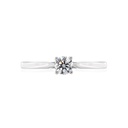[CYC] Anillo de Compromiso Venus & Mars XVII con un diamante natural Corte Ideal Original 1/4ct VS2/I en oro blanco 18K