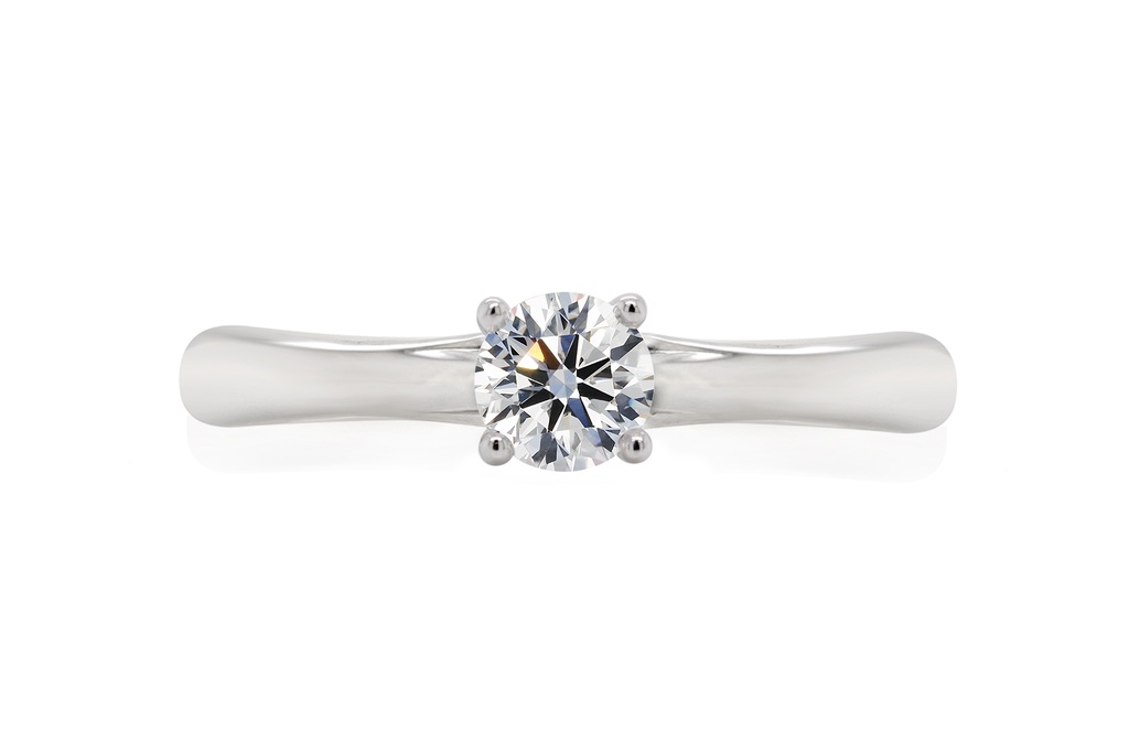 [CYC] Anillo de Compromiso Venus & Mars XXI con un diamante natural Corte Ideal Original 1/3ct VS2/I en oro blanco 18K