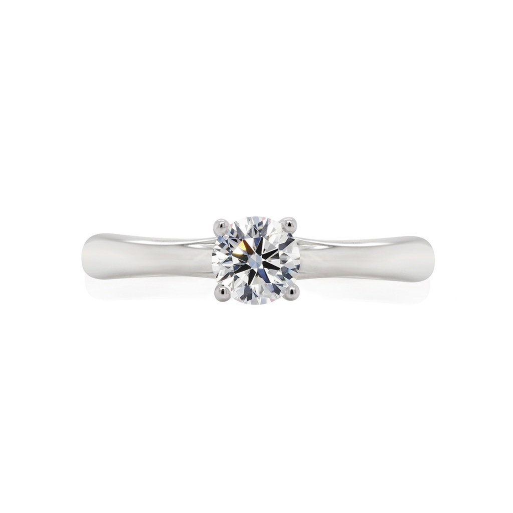 [CYC] Anillo de Compromiso Venus & Mars XXI con un diamante natural Corte Ideal Original 1/2ct VS2/I en oro blanco 18K