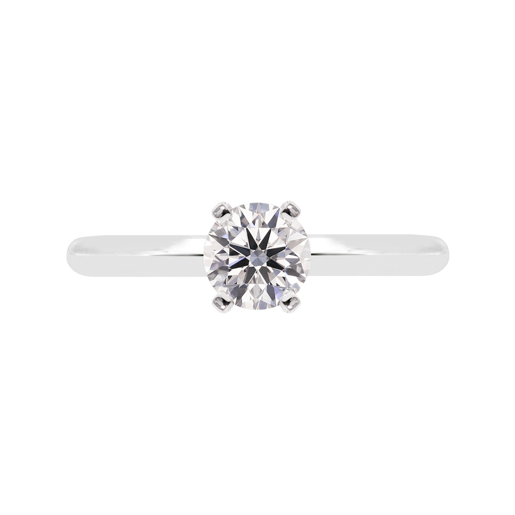 [CYC] Anillo de Compromiso Exquisite con un diamante natural Corte Ideal Original 2/3ct VS2/I en oro blanco 14K