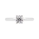 [CYC] Anillo de Compromiso Exquisite con un diamante natural Corte Ideal Original 2/3ct VS2/I en oro blanco 14K