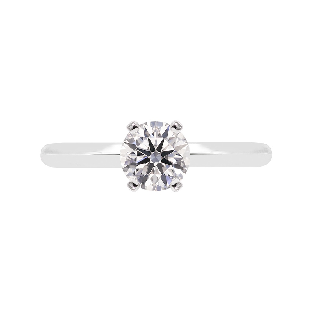 [CYC] Anillo de Compromiso Exquisite con un diamante natural Corte Ideal Original 3/4ct VS2/I en oro blanco 14K