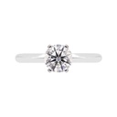 [CYC] Anillo de Compromiso Exquisite con un diamante natural Corte Ideal Original 1ct VS2/I en oro blanco 14K