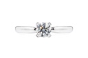 [CYC] Anillo de Compromiso Solistice con un diamante natural Corte Ideal Original 1/2ct VS2/I en oro blanco 14K