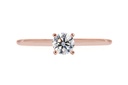 [CYC] Anillo de Compromiso Amore con un diamante natural Corte Ideal Original 1/2ct VS2/I en oro rosa 18K