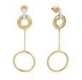 Aretes CHLOÉ Diamantes-0.10Ct GVS 7.2gr 18K