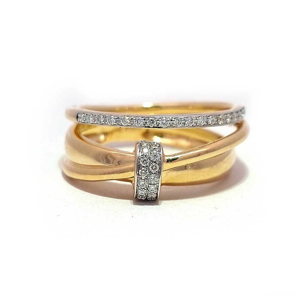 Anillo CHLOÉ Diamantes-0.15Ct GVS 6.2gr 18K 
