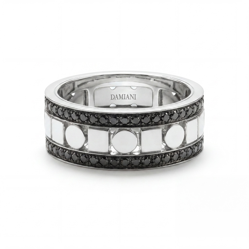 Anillo BELLE EPOQUE REEL Diamante/Negro-1.02ct. 9.8gr 18K