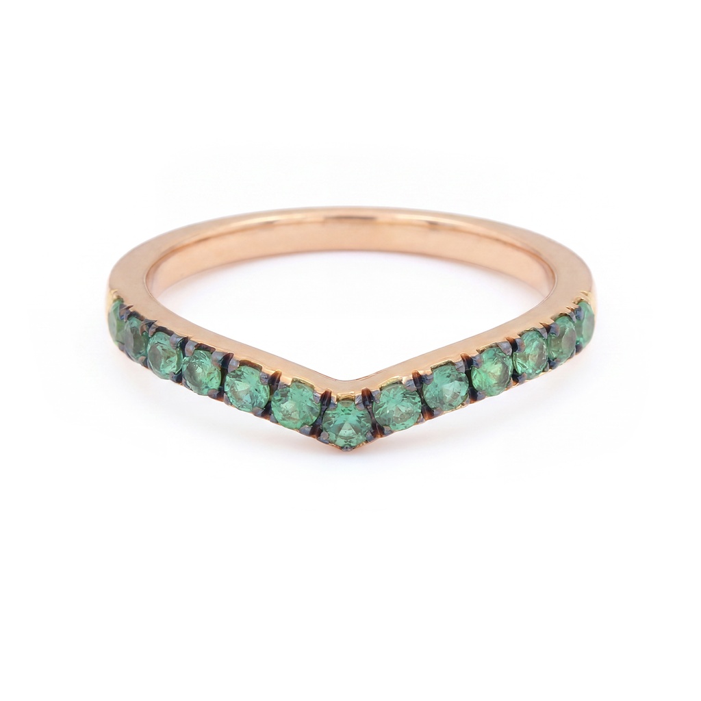 Anillo FRIDA Esmeralda-0.38ct 3.2gr 18K