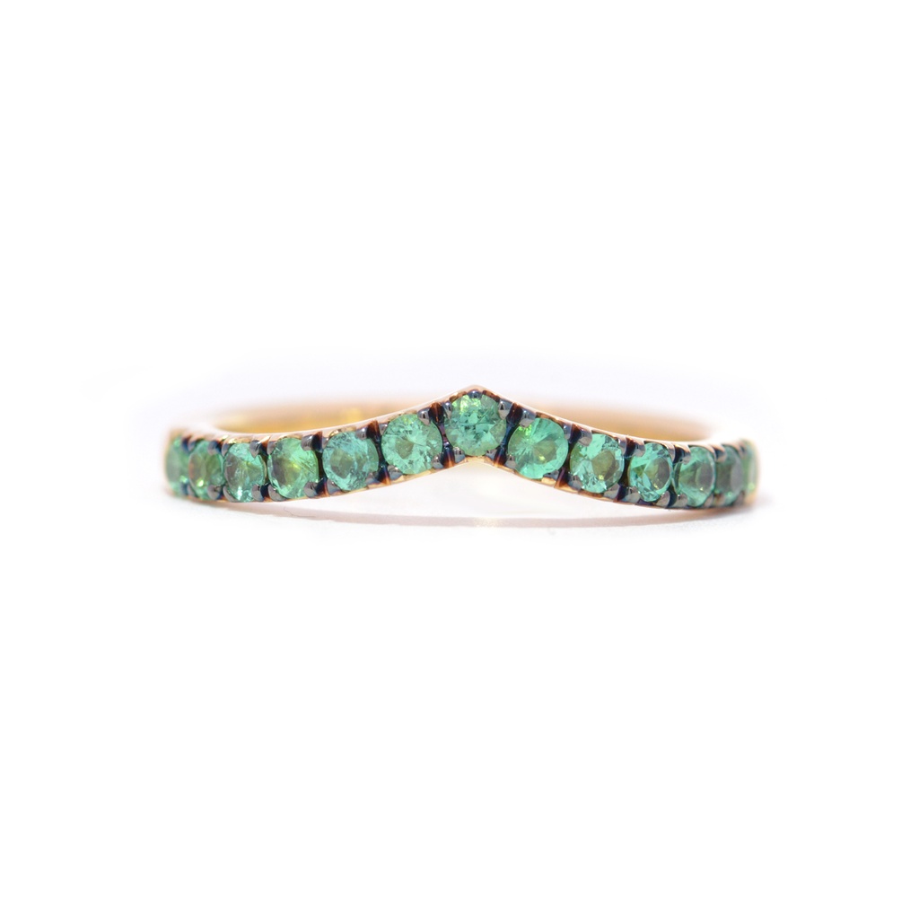 Anillo FRIDA Esmeralda-0.38ct 3.2gr 18K