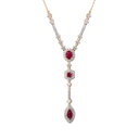 Gargantilla ‘María de Lujo’ RUBÍ-0.45ct DIAMANTE-0.57ct 3.9gr 18K