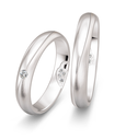 [CYC] Par de argollas de matrimonio "SECRET PROMISE" - Oro 14k 4mm candado (06651-06652)