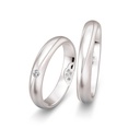 [CYC] Par de argollas de matrimonio "SECRET PROMISE" - Oro 14k 4mm candado (06651-06652)