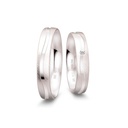 [CYC] Par de argollas de matrimonio "SMART LINE SLIM" - Oro 14k 4mm A (07131-07132)