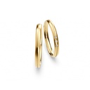 [CYC] Par de argollas de matrimonio "BASIC LIGHT" Oro 14K 2.5mm (04323-04324)   