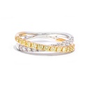 Anillo Diamante/Amarillo-0.38ct Diamante-0.33ct 3.5gr 18K