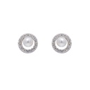 Aretes Baby Bubbles DIAMANTE-0.10Ct GH/VS PERLA-3.0mm 1.4gr 18KYW 